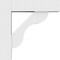 Ekena Millwork Standard Carmel Architectural Grade PVC Bracket With Block Ends, 5"W x 16"D x 16"H BKTP05X16X16CAR05 - alternate 3